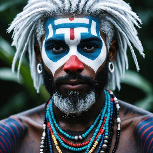 Unique Rafiki-Inspired Male Portrait