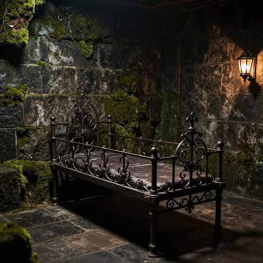 Victorian Torture Bed in Dungeon