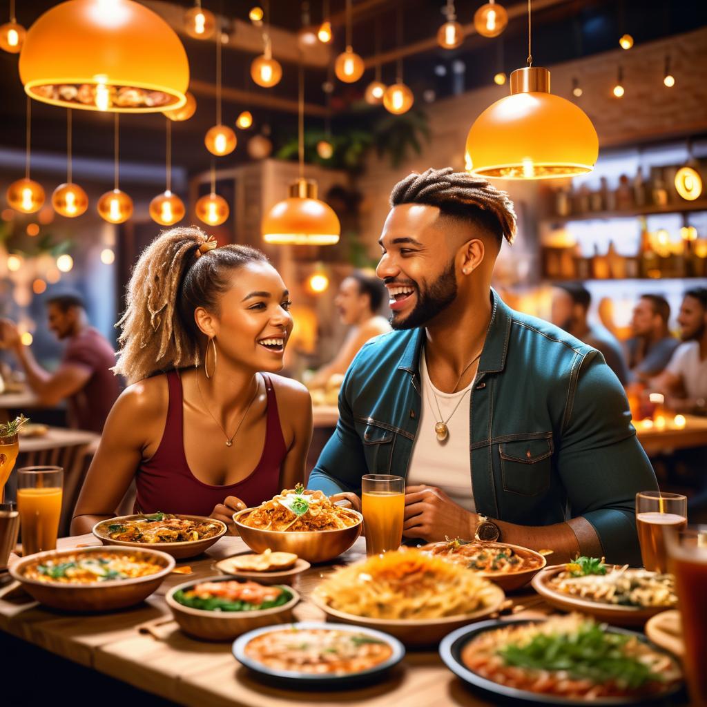 Vibrant Social Gathering in Cozy Bar