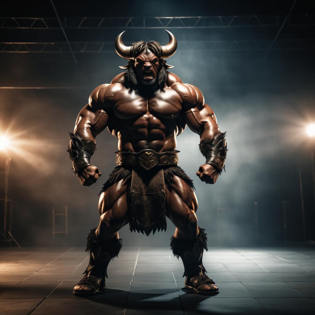 Powerful Minotaur Portrait in Cinematic Detail