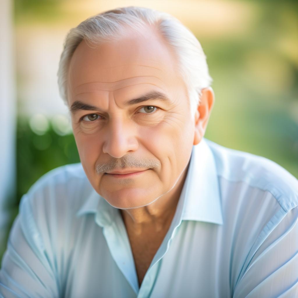 Elegant Portrait of a Relaxed Older Man