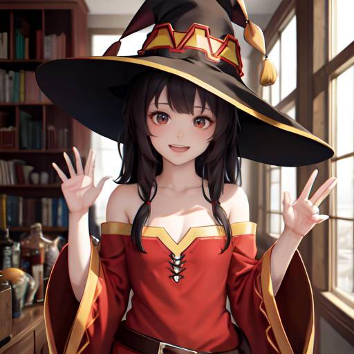 Megumin in Magical Fantasy Setting