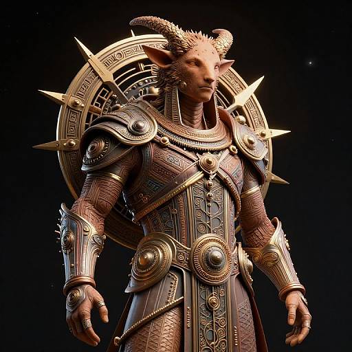 Ultradetailed Mars Prophet in Space