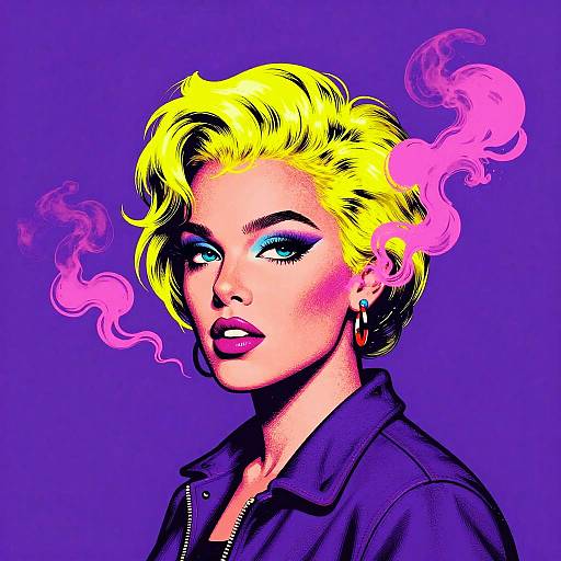 Vibrant Pop Art Street Artist