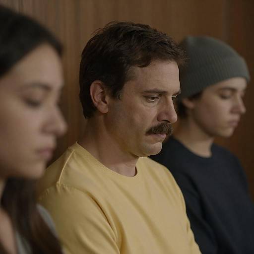 Somber Portrait of a Middle-Aged Man