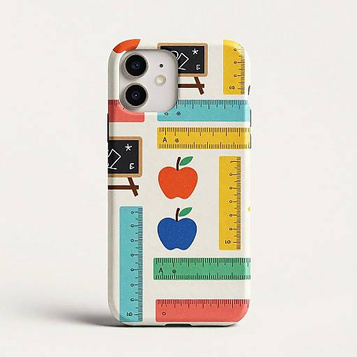 Whimsical Educator-Themed Phone Case