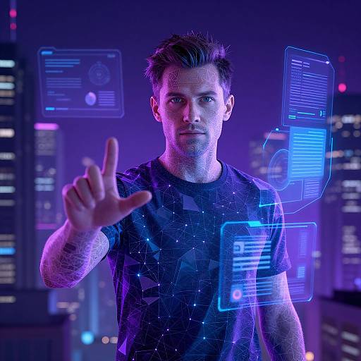 Cyberpunk Digital Expertise Avatar