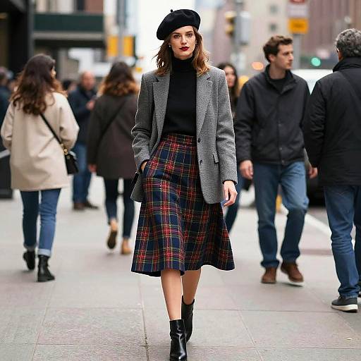 Elegant French Model in 1992 NYC Fashion