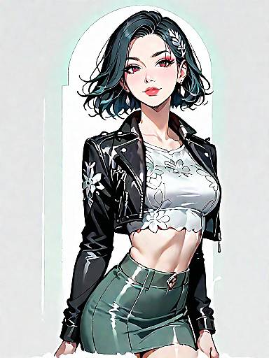 Edgy Chic Fashion Photography of Woman