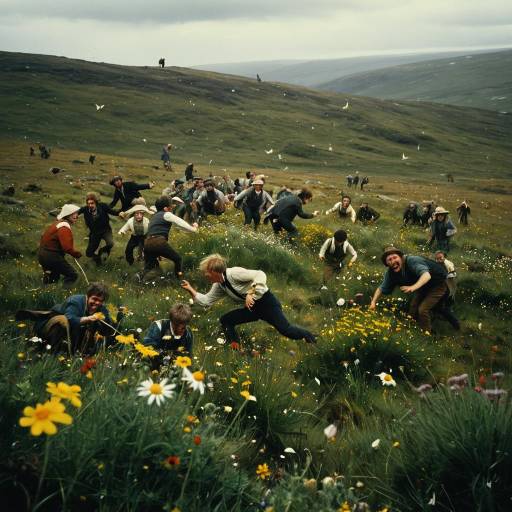 Pixies Frolicking on Moody Moorland Pixies Frolicking on Moody Moorland