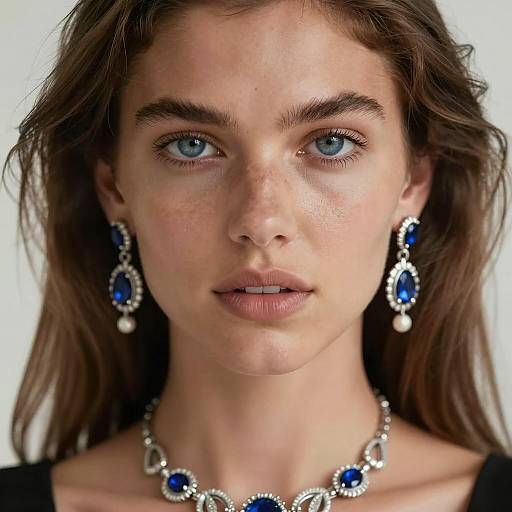 Intense Close-Up of a Beautiful Woman