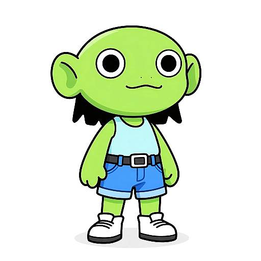 Anthropomorphic Salamander Teen Character