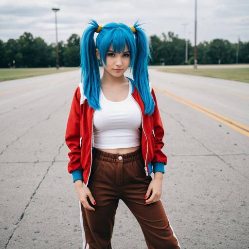 Vibrant Bulma Cosplay Costume Design