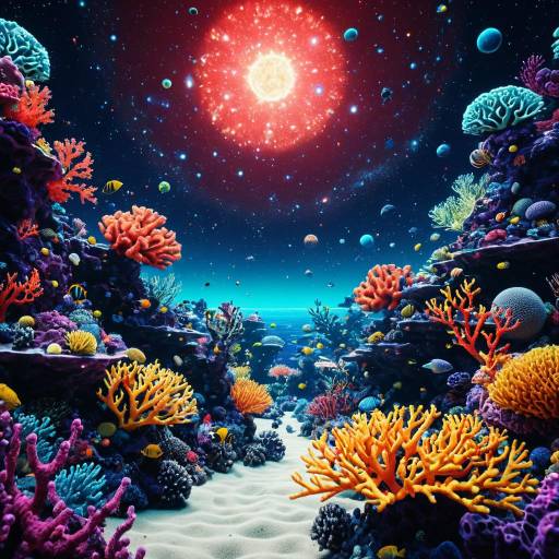Cosmic Coral Reef in Space