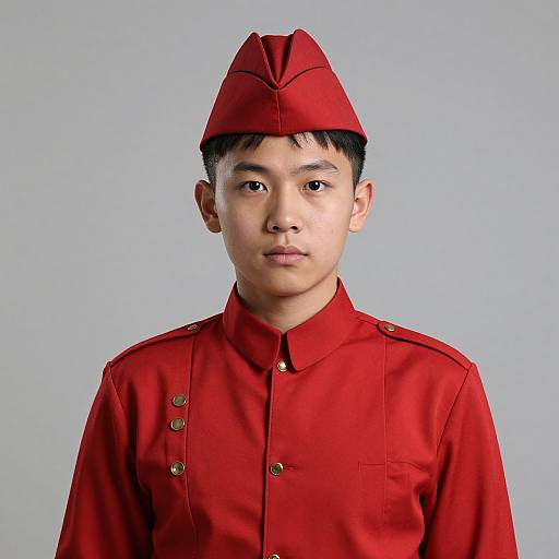 Realistic Red Army Soldier Portrait