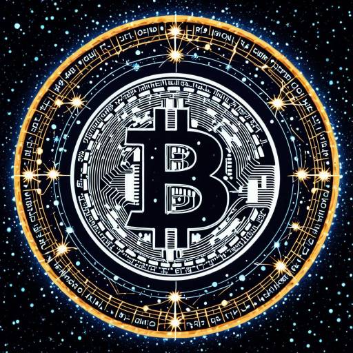 Cosmic Bitcoin Logo Art