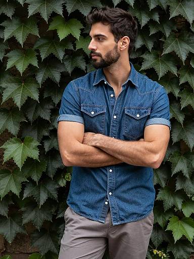 Relaxed Denim Portrait by Ivy Wall