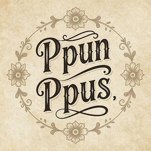 Vintage Ornate Typography Poster