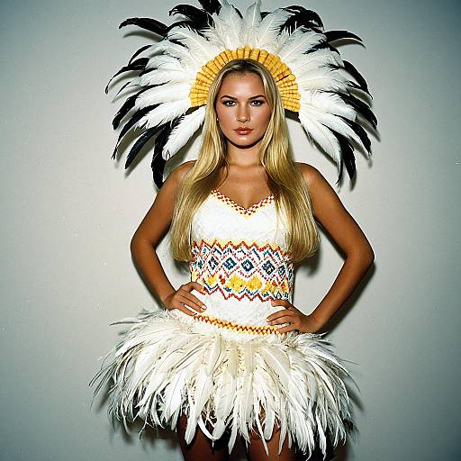 Vibrant Elote Costume Portrait of a Girl