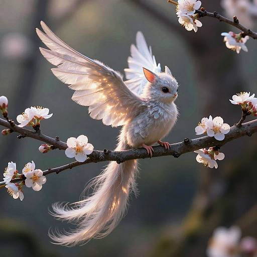 Feathertail on Blooming Dawn Branch