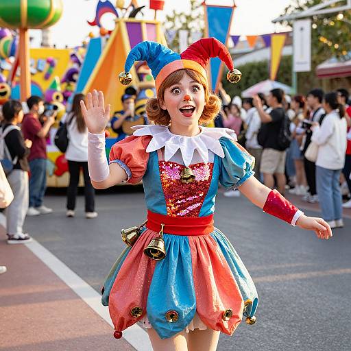 Joyful Festival Jester Girl