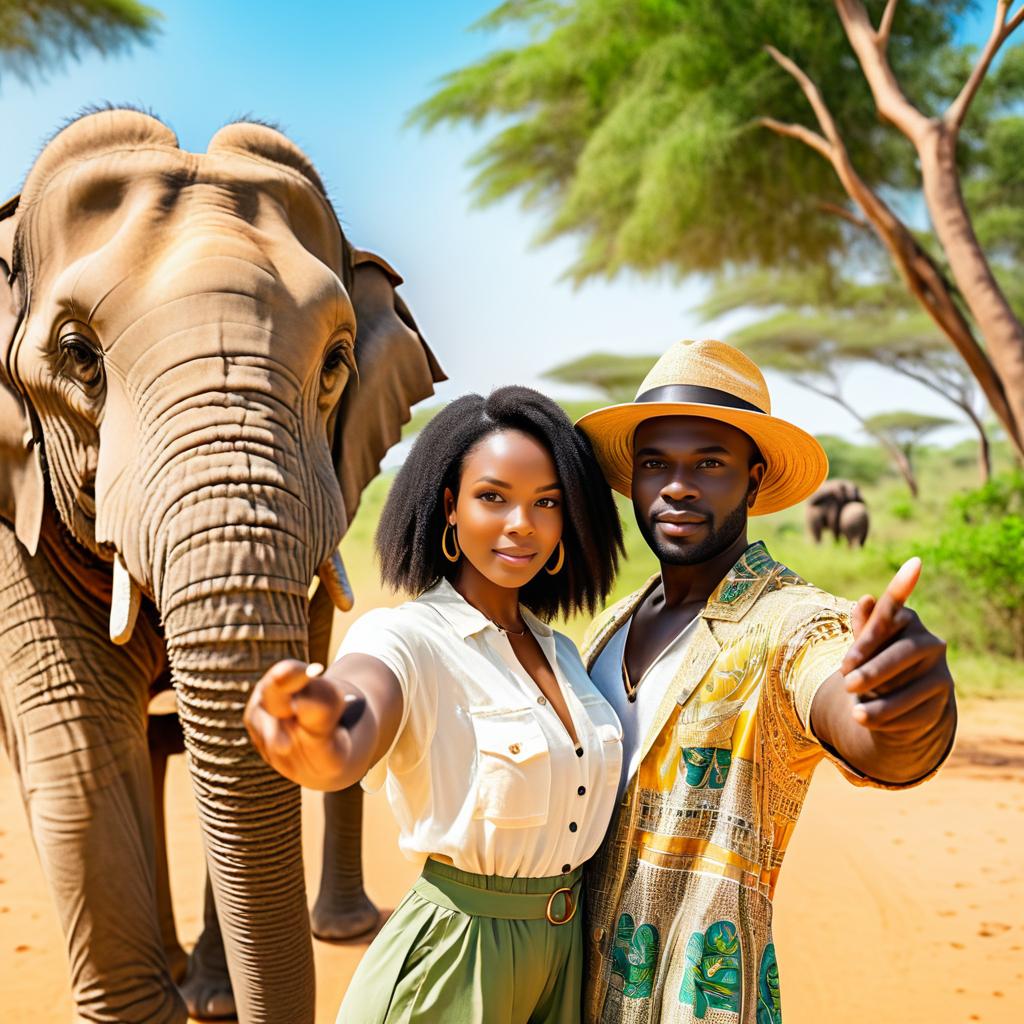 Summer Selfie with an African Elephant