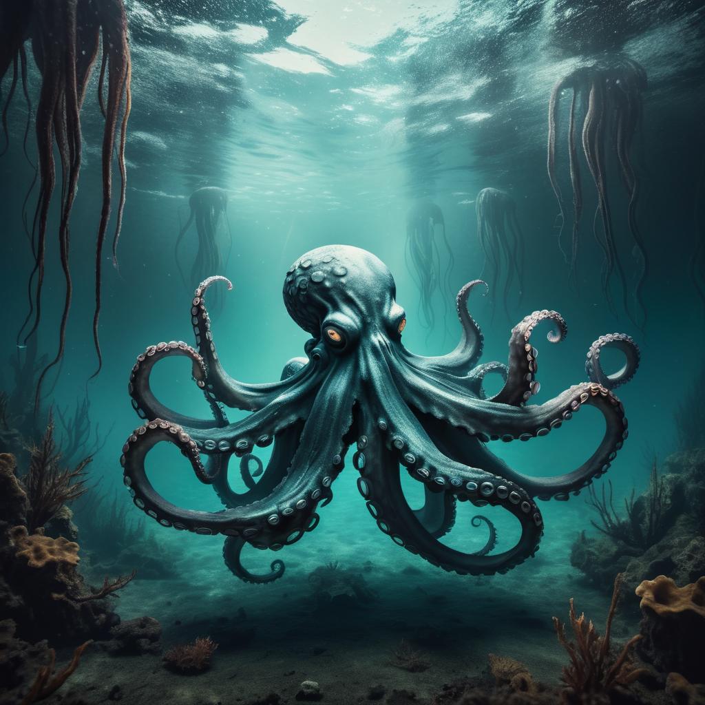 Eerie Underwater Decay: An Octopus Tale