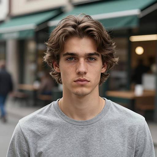 Stylish Male Portrait with Induction Cut