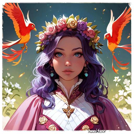 Enchanted Garden Noble Hero Portrait