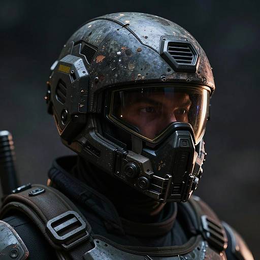 Helldivers ODST Helmet Close-Up