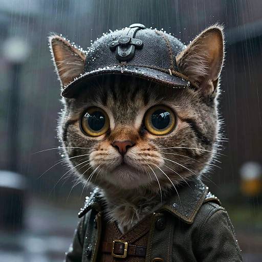 Detective Cat in Rainy Ostapocalypse