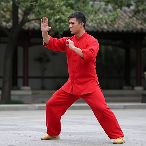 Wing Chun Martial Arts Pose