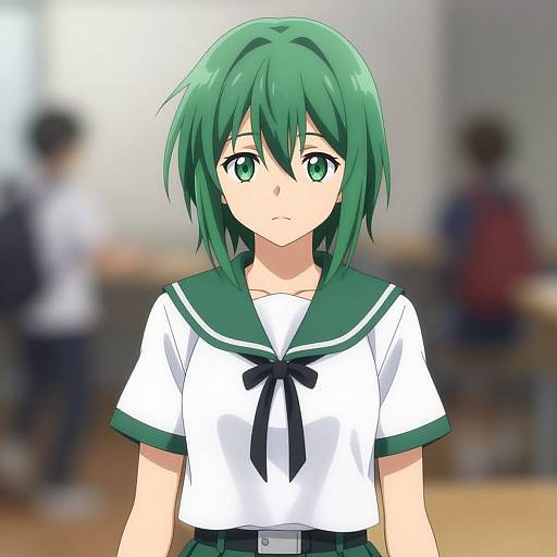 Anime Deku Costume Girl Portrait