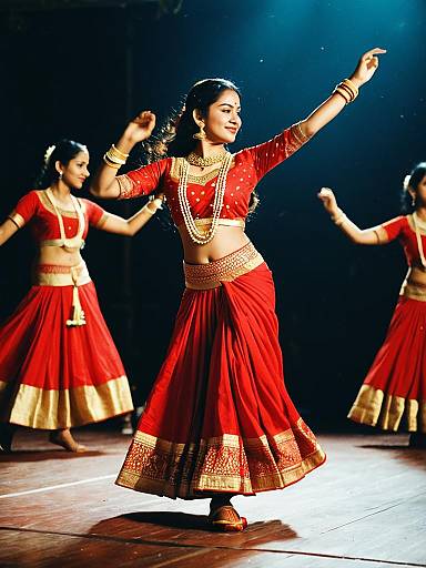 Rabindra Nritya Woman Dancing