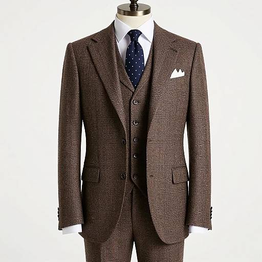 Cavani Albert Brown Tweed Suit