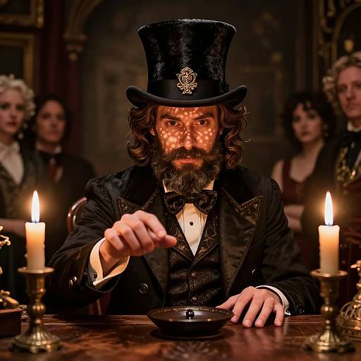 Photorealistic Victorian Magician Portrait