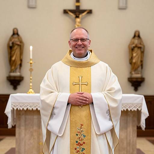 Anglican Rector at Christ Church Altar