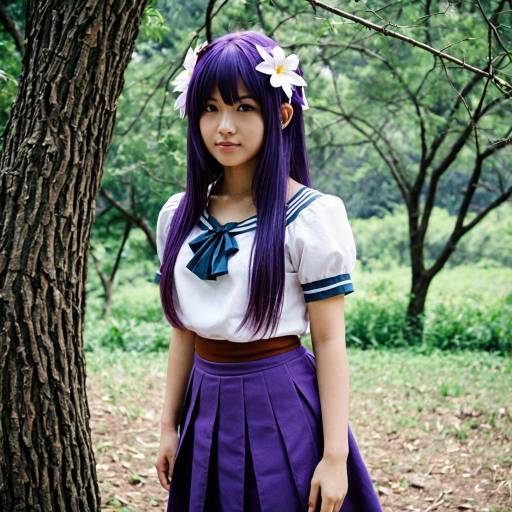 Mineta MHA Cosplay in Nature Setting