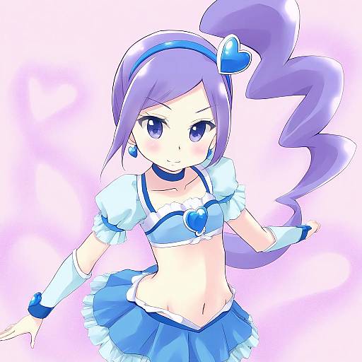 Illustration of Aono miki, precure in the style of Tenjou ryuka