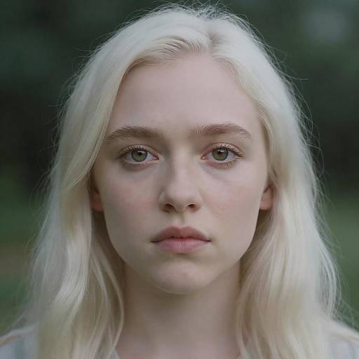 Florence Pugh Surreal Ethereal White-Blonde Portrait