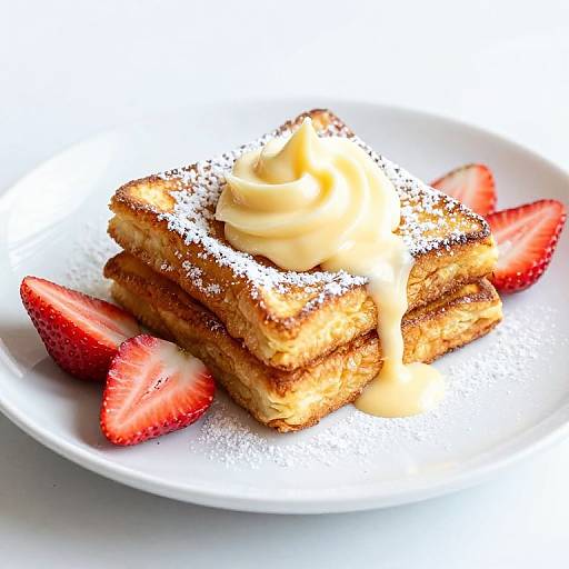 Golden French Toast with Custard