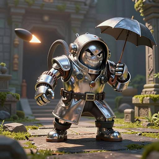 Mischievous Controller Pilot in Ancient Temple