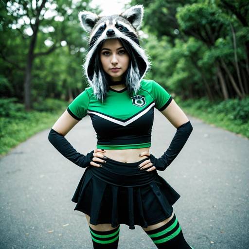Sporty Marine the Raccoon Cosplay Costume