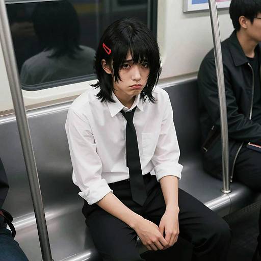 Isometric Formal Portrait in Subway