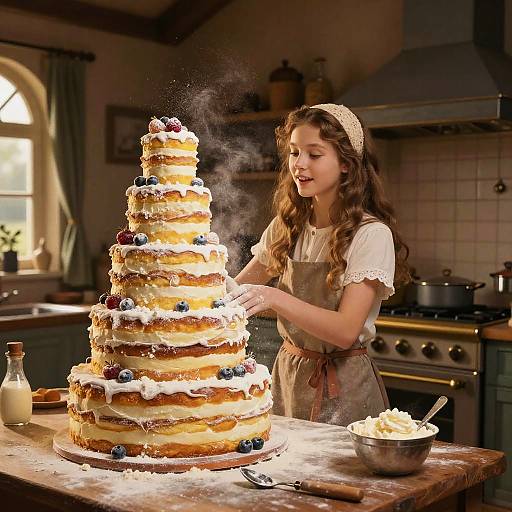 Fairytale Kitchen Big Cake Girl