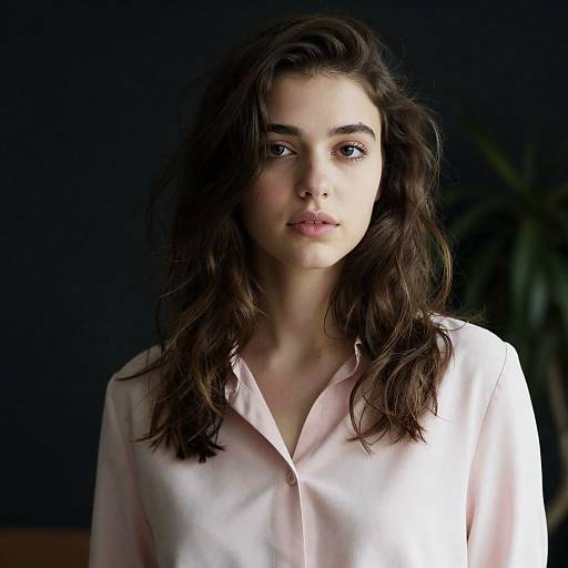 Contemplative Portrait of Young Woman