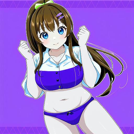 Illustration of Araki nonoka (karaage bou), original in the style of Mamiyama