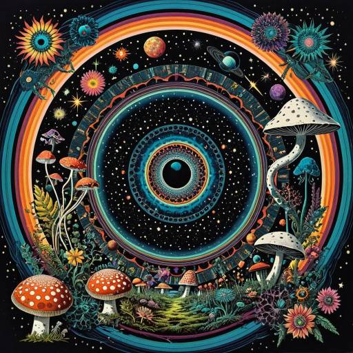 Psychedelic Sci-Fi Surreal Space Vortex