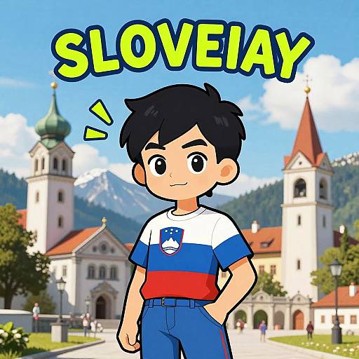 Slovenia Femboy Meme Cartoon