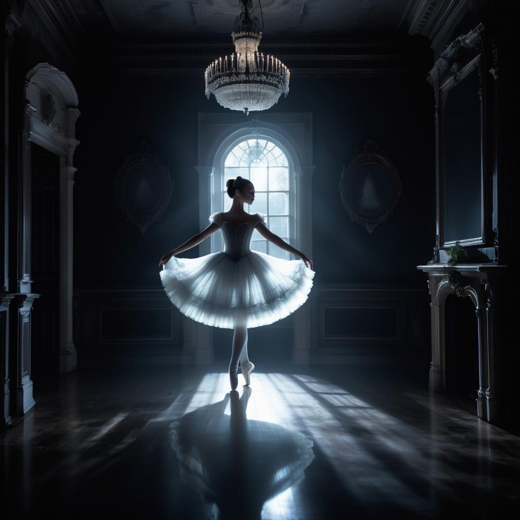 Haunting Ballerina in Victorian Mansion